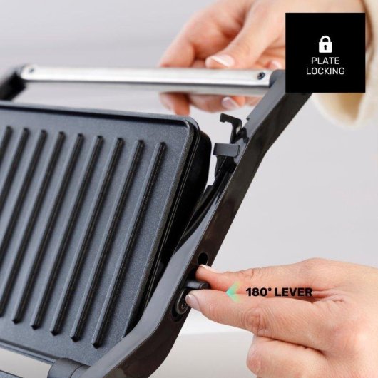 Parrilla Eléctrica Taurus Mygrill Legend 1000W Apertura 180º