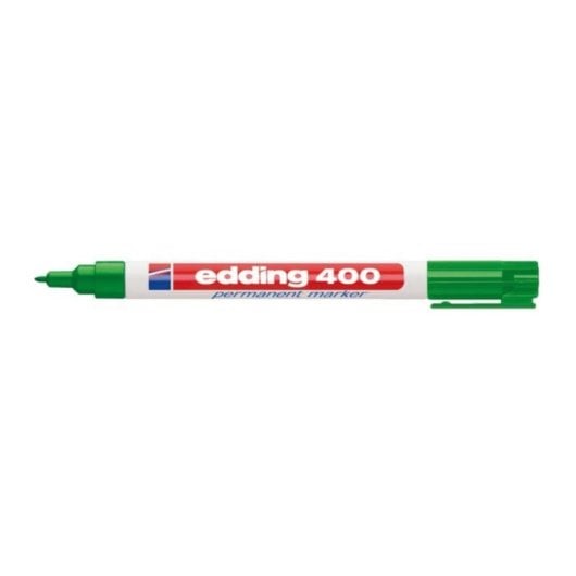 Marcadores permanentes Edding 400 Verde Plástico 1 mm 10 piezas