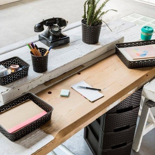 Bandeja Organizadora Curver My Style A5 Rectangular Blanco