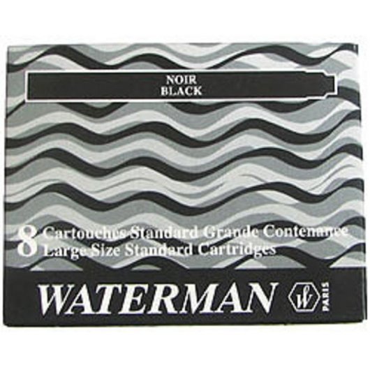 Ricariche per penna Waterman S0110850 Nero Penna stilografica 8 pezzi