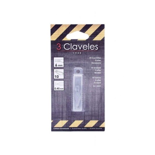 Scatola con 10 lame di ricambio per scalpello 6 mm 3 Claveles