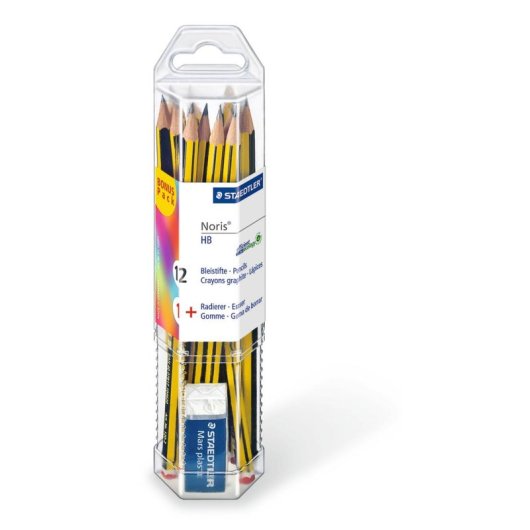 Lápis de grafite Staedtler 61 120P1 HB Multicolor Hexagonal Caixa de exposição 12 peças