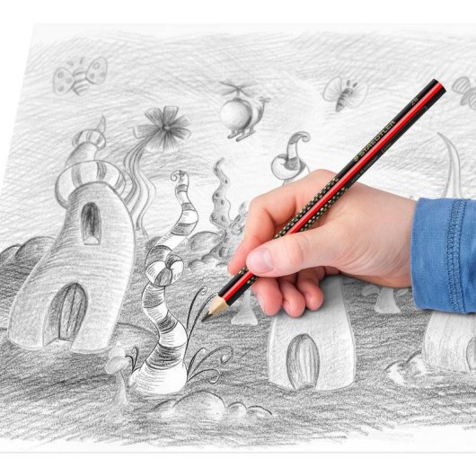 Lápiz de grafito Staedtler Jumbo 2B Hexagonal 3 mm Multicolor