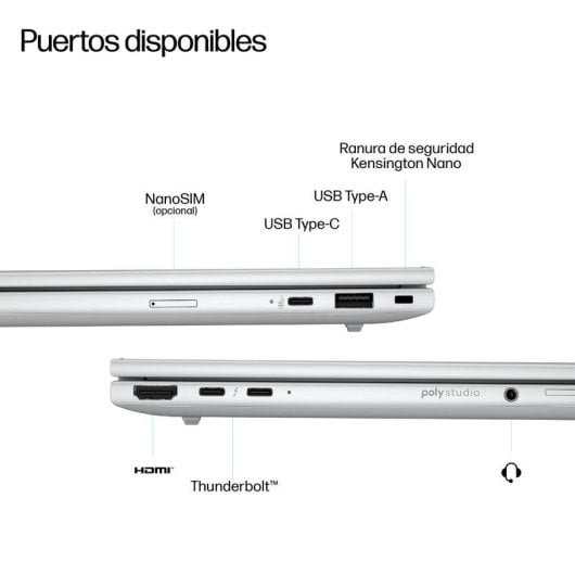 Portátil HP EliteBook 8 G1i 14" Intel Core Ultra 5 236V 16GB 512GB SSD Intel Arc Graphics Windows 11 Pro