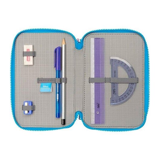 Estuche Plumier Safta Stitch Hawaii 36 Piezas Escolares