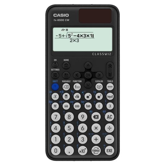 Calculadora científica Casio FX-85DE CW Bolsillo 12 dígitos Solar/Batería Negro