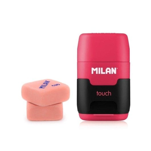 Gomma e Temperino Milan Touch Pack 2 Gomme di Ricambio Rosa