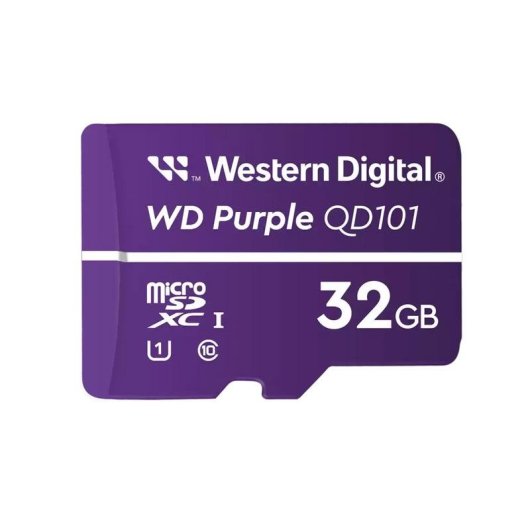 Tarjeta MicroSDHC WD Purple SC QD101 32 GB Clase 10 U1 Púrpura