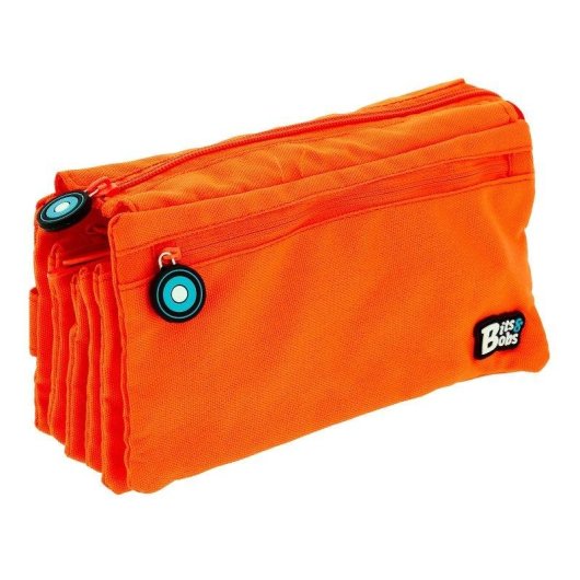 Estuche Portatodo Cuádruple Grafoplás Bits and Bobs Naranja