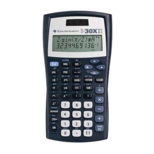 Calculadora científica Texas Instruments TI-30X IIS 11 dígitos 2 líneas Batería/Solar Negro