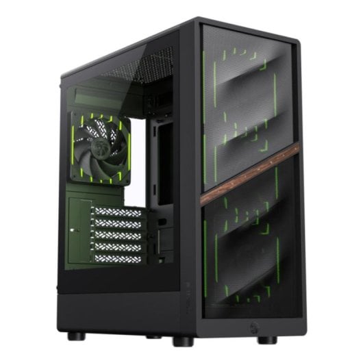Caixa GameMax AERIS 330 MB Preta com Mesh e Vidro Templado