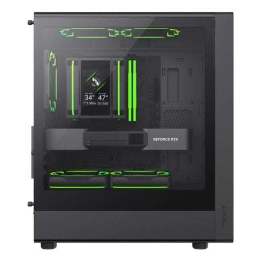 Caixa GameMax AERIS 330 MB Preta com Mesh e Vidro Templado