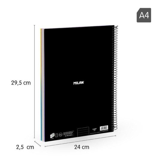 Quaderno Milan Sunset A4 3-pack Rigido