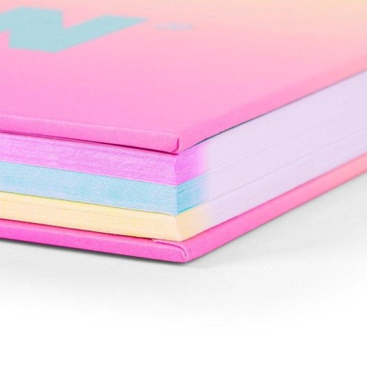 Pack 3 Cuadernos A4 Milan Sunset Pautados 90 Hojas Espiral Tapa Dura