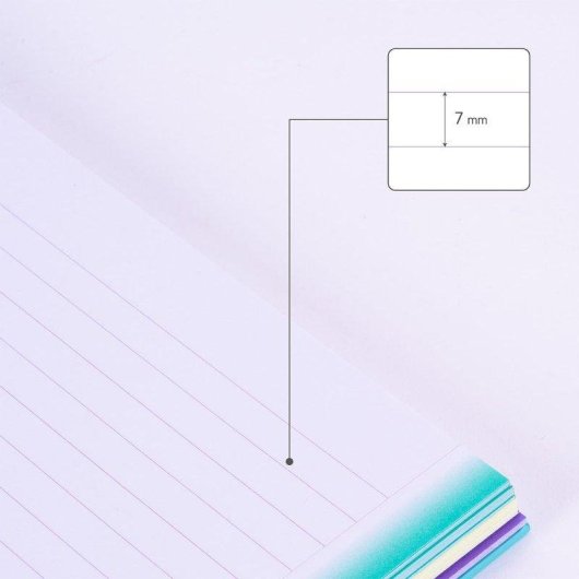 Pack 3 Cuadernos A4 Milan Sunset Pautados 90 Hojas Turquesa