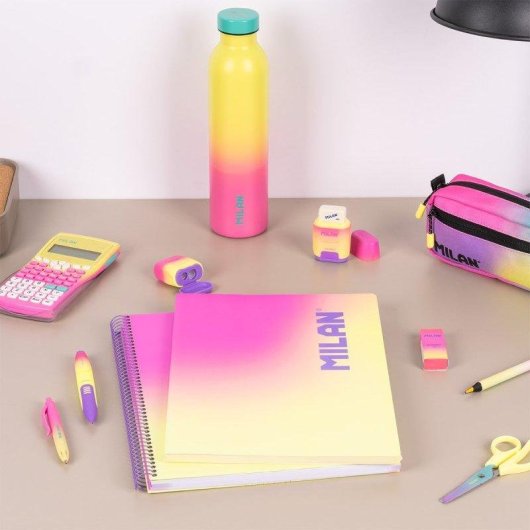 Libreta A4 Milan Sunset Pack 3 Unidades Pautado 48 Hojas 95 gr