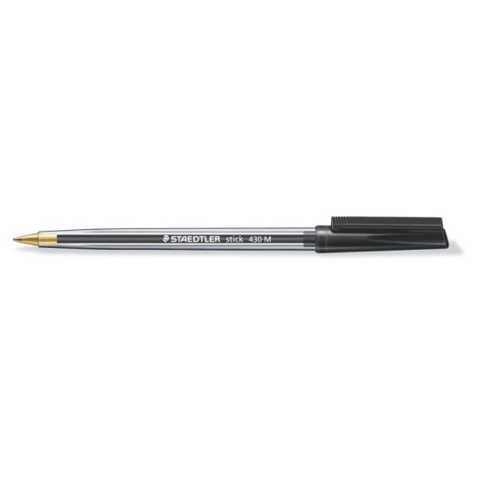 Boligraphe Staedtler Stick 430 Pointe Moyenne Noir