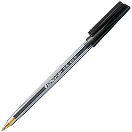 Boligraphe Staedtler Stick 430 Pointe Moyenne Noir
