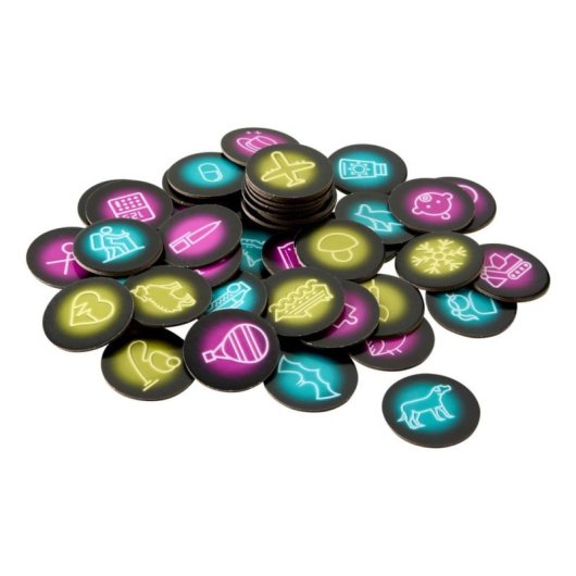 Juego de cartas HABA Lets talk NEON para 3-8 jugadores de 8 años