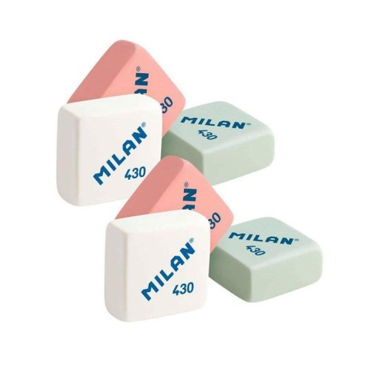 Affilamatite Milan 1918 Compact con 2 Gomme di Ricambio Blu