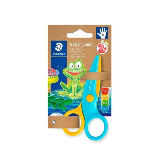 Tesouras de segurança Staedtler Noris Junior para crianças, bordas arredondadas, destro