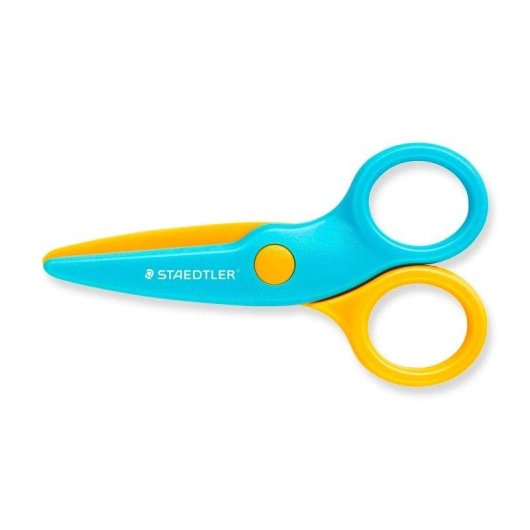 Tesouras de segurança Staedtler Noris Junior para crianças, bordas arredondadas, destro