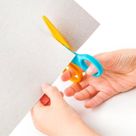 Tesouras de segurança Staedtler Noris Junior para crianças, bordas arredondadas, destro