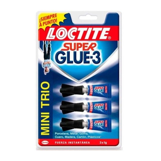 Colla istantanea Loctite Super Glue-3 Mini Trio - Lotto di 3 monodosi