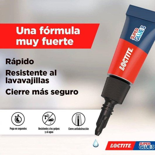 Colla istantanea Loctite Super Glue-3 Mini Trio - Lotto di 3 monodosi
