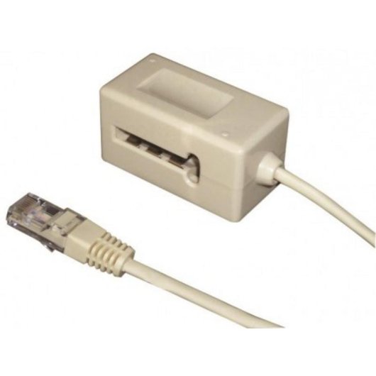 Câble téléphonique Waytex 39341 0,1 m RJ-45 à PTT Beige