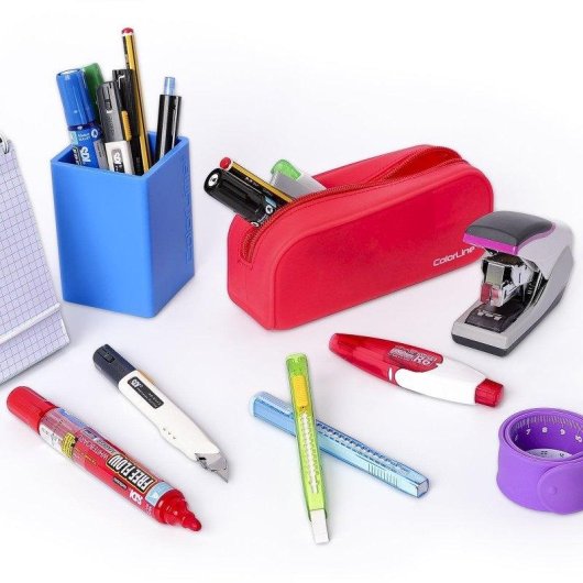 Borsa Scolare Rettangolare in Silicone Colorline Tocco Morbido