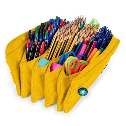 Estuche Portatodo Cuádruple Grafoplás Bits and Bobs Amarillo