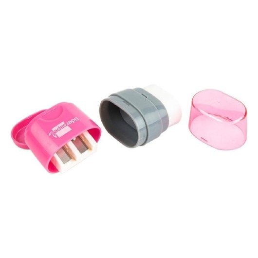 Affilamatite Plastico 2 Usi Liderpapel con Gomma