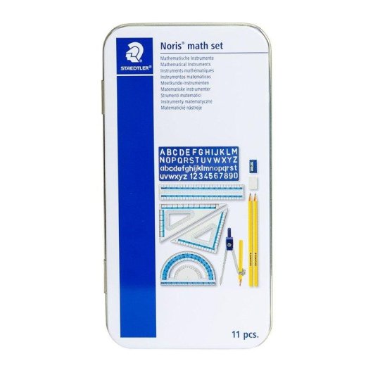 Set de mathématiques Staedtler 11 pièces étui métallique