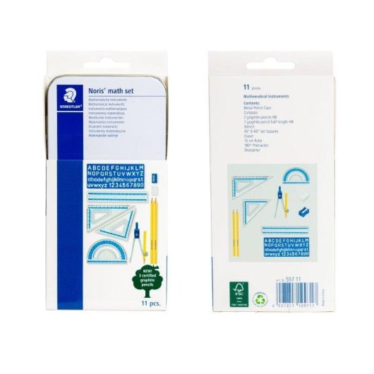 Set de mathématiques Staedtler 11 pièces étui métallique