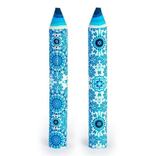 Gomma da cancellare Javier Arabesque Set di 2 blu motivo arabo
