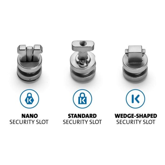Kit de âncoras de segurança ClickSafe para ranhuras universais Kensington