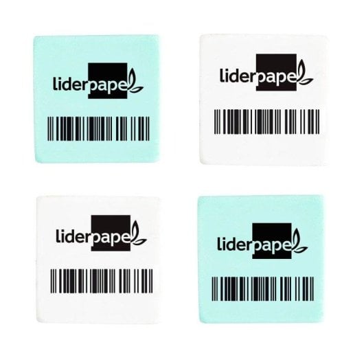Gomma da ufficio Liderpapel pack di 4 quadrata a briciole di pane