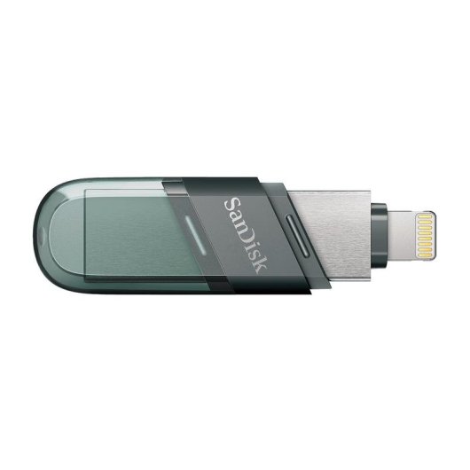 Unità Flash USB SanDisk iXpand Flip 256 GB USB-A Lightning Grigio Argento