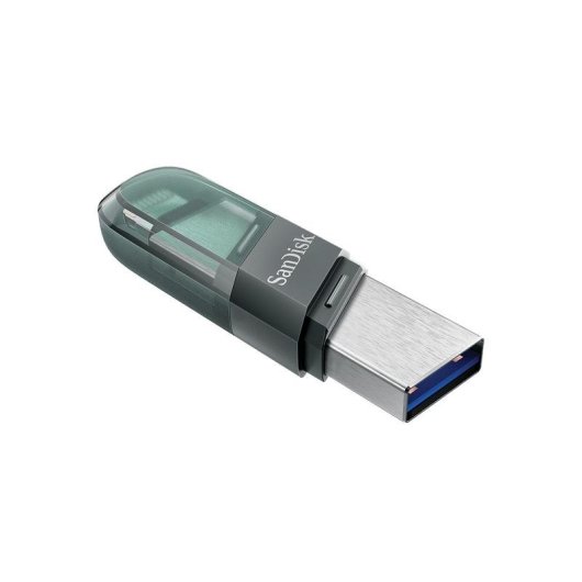 Unità Flash USB SanDisk iXpand Flip 256 GB USB-A Lightning Grigio Argento