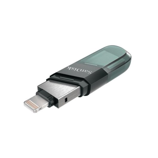 Unità Flash USB SanDisk iXpand Flip 256 GB USB-A Lightning Grigio Argento