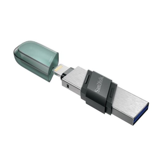 Unità Flash USB SanDisk iXpand Flip 256 GB USB-A Lightning Grigio Argento