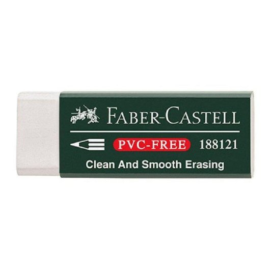 Goma de borrar Faber-Castell para lápiz de grafito unidad blanca
