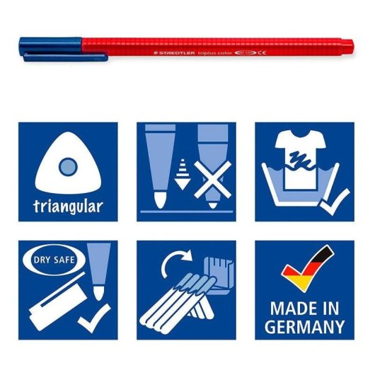 Rotuladores Staedtler Triplus Color 10 unidades punta fibra 1 mm