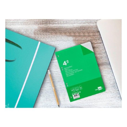 Quaderno Liderpapel 100 fogli 60g/m² quadrettato 6mm con margini