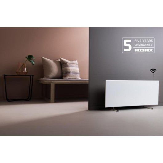 Calefactor de Pared ADAX Neo w/ Wi-Fi H 06 600W Blanco Wifi