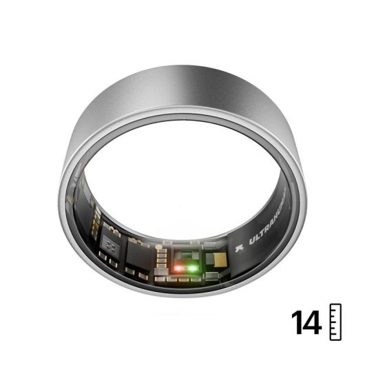 Anello intelligente Ultrahuman Ring AIR Taglia 14 Bluetooth 5.0 IPX7 6 giorni Android iOS Titanio