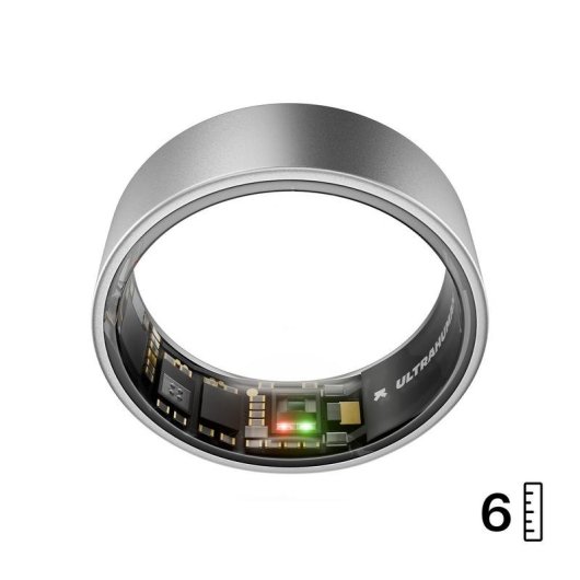 Anello intelligente Ultrahuman Ring AIR Bluetooth Android iOS Autonomia 6 giorni Titanio Indicatori LED