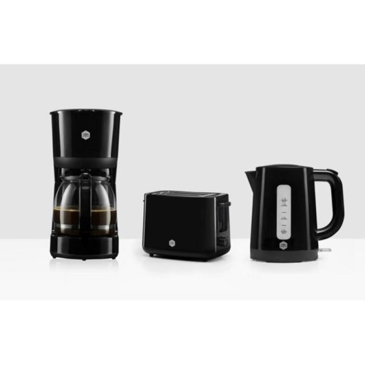 Cafetera de Goteo NORTHIO 22965 1,5 L 12 Tazas Negro Sistema antigoteo