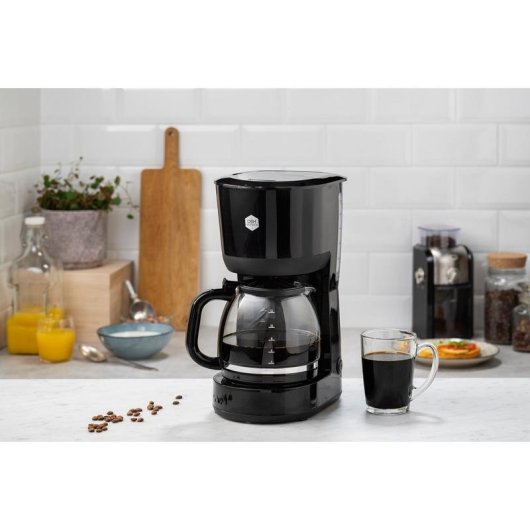 Cafetera de Goteo NORTHIO 22965 1,5 L 12 Tazas Negro Sistema antigoteo